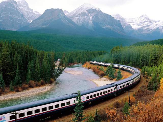 Rocky mountain Train Journey